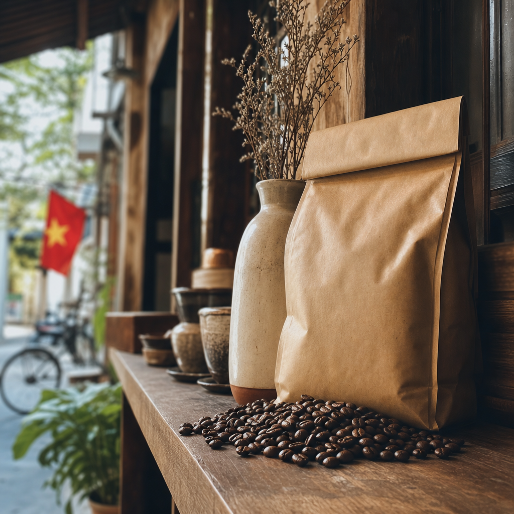 Hạt cà phê khách mua về